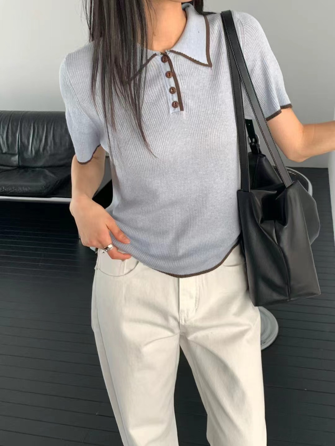 WADE東大門實拍女士新品推薦26春夏真品熱賣時尚休閑針織衫WADE針織衫