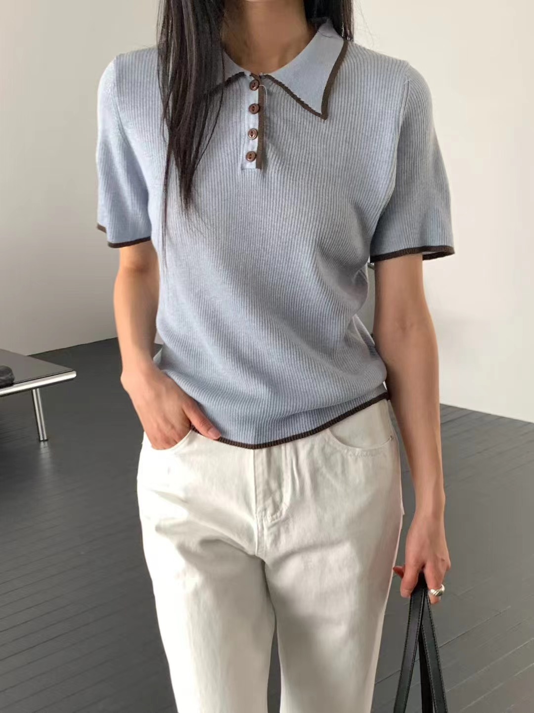 WADE東大門實拍女士新品推薦26春夏真品熱賣時尚休閑針織衫WADE針織衫