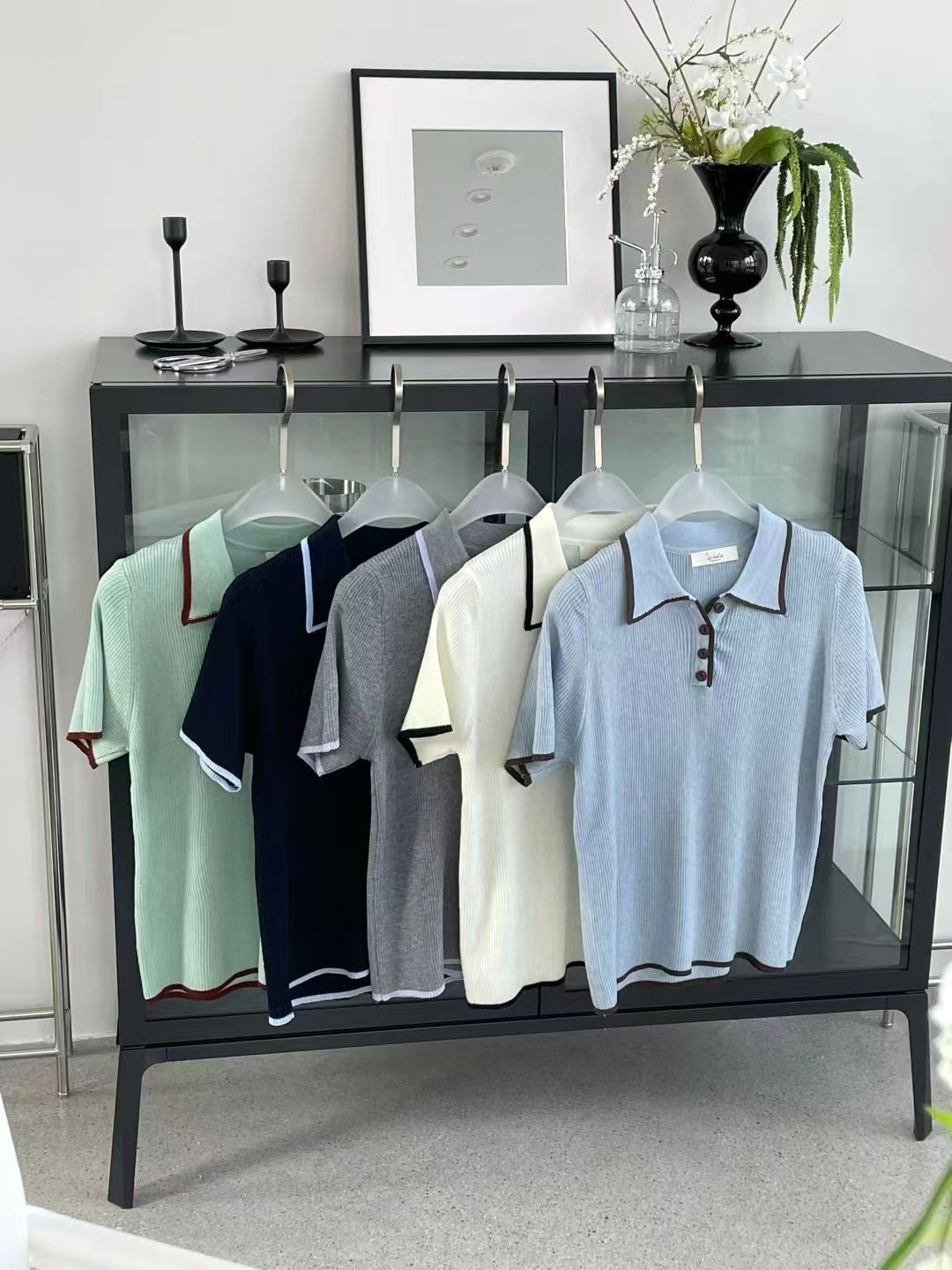 WADE東大門實拍女士新品推薦26春夏真品熱賣時尚休閑針織衫WADE針織衫圖色3左三色