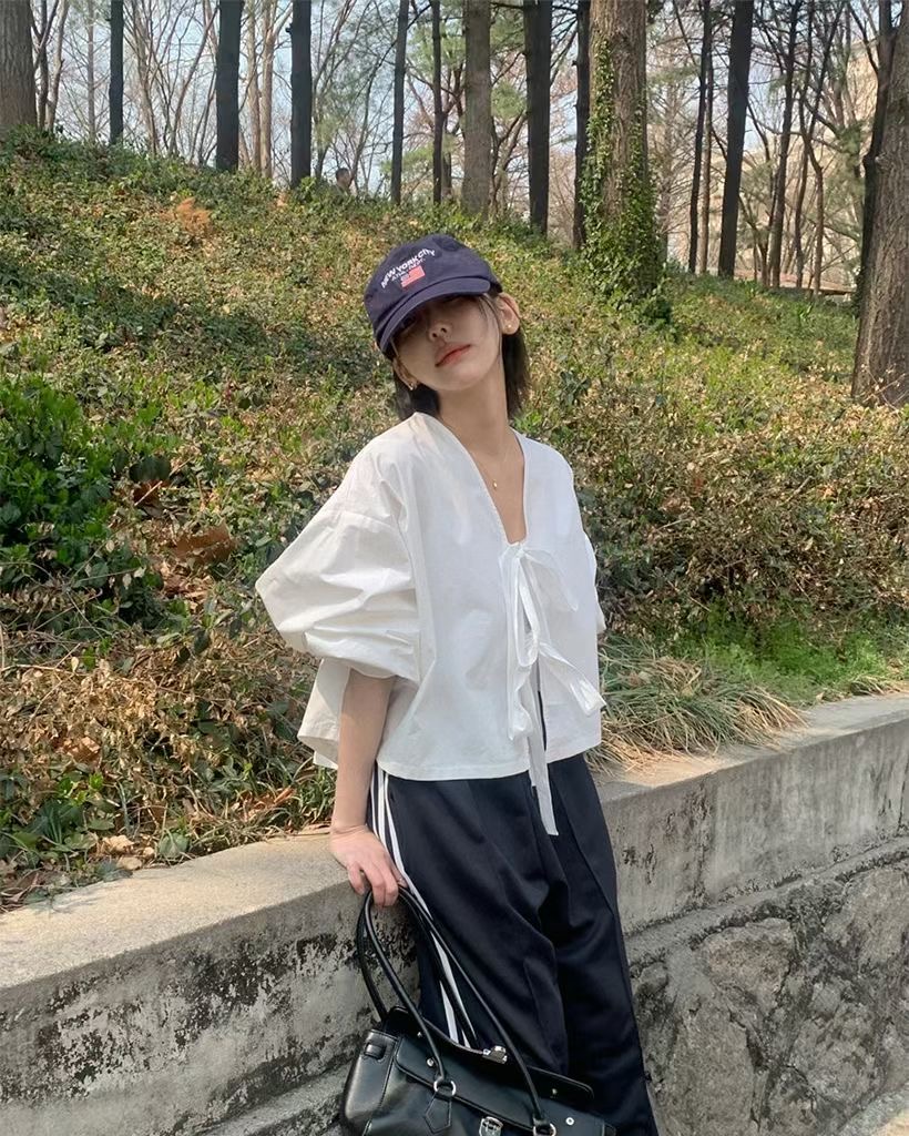 9nine東大門直郵女士新品時尚真品熱賣人氣職業襯衫蕾絲衫9nine襯衫/蕾絲衫圖色1