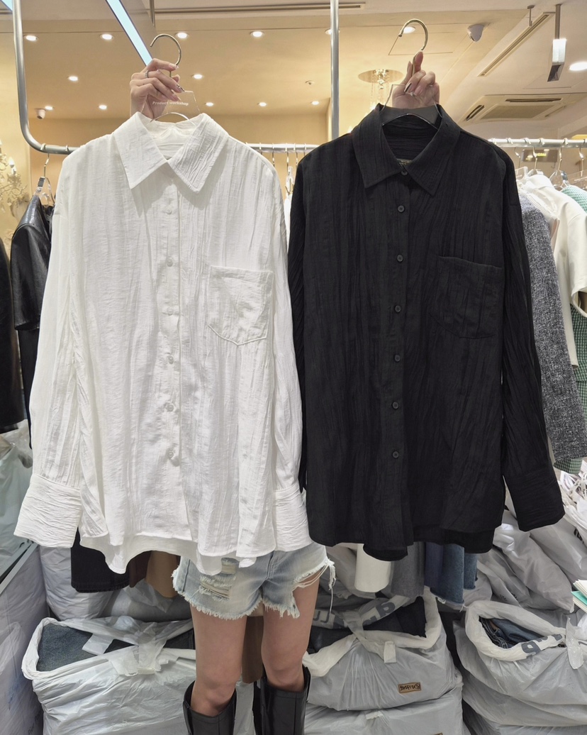 WORK SHOP韓國直郵實拍女裝新品人氣熱賣職業襯衫蕾絲衫Work_shop襯衫/蕾絲衫