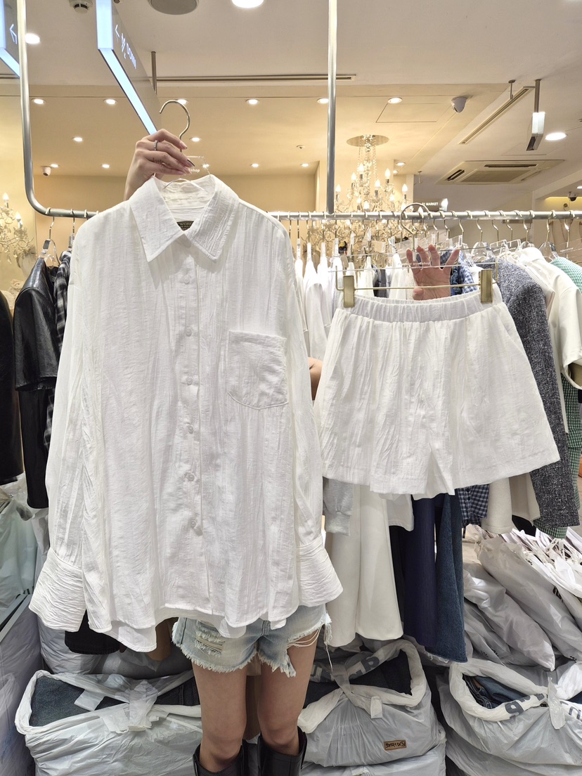 WORK SHOP韓國直郵實拍女裝新品人氣熱賣職業襯衫蕾絲衫Work_shop襯衫/蕾絲衫