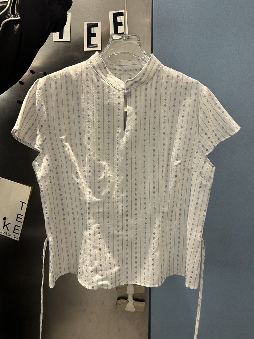 TAKE TEE韓國東大門直郵女士新品時尚26春夏襯衫蕾絲衫刺繡TAKE TEE襯衫/蕾絲衫圖色2