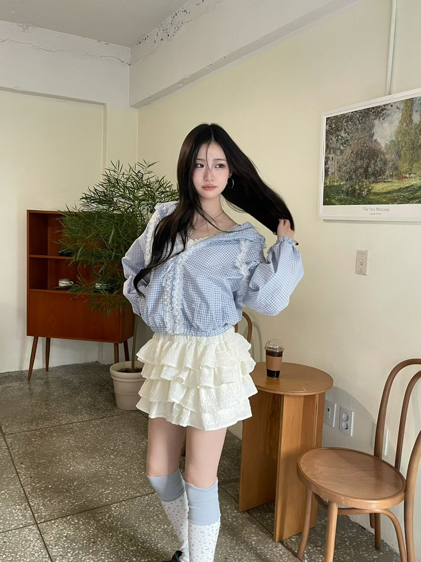 ARANCIA韓國直郵實拍女士新品職業休閑26春夏夾克連帽衫格子ARANCIA夾克圖色1