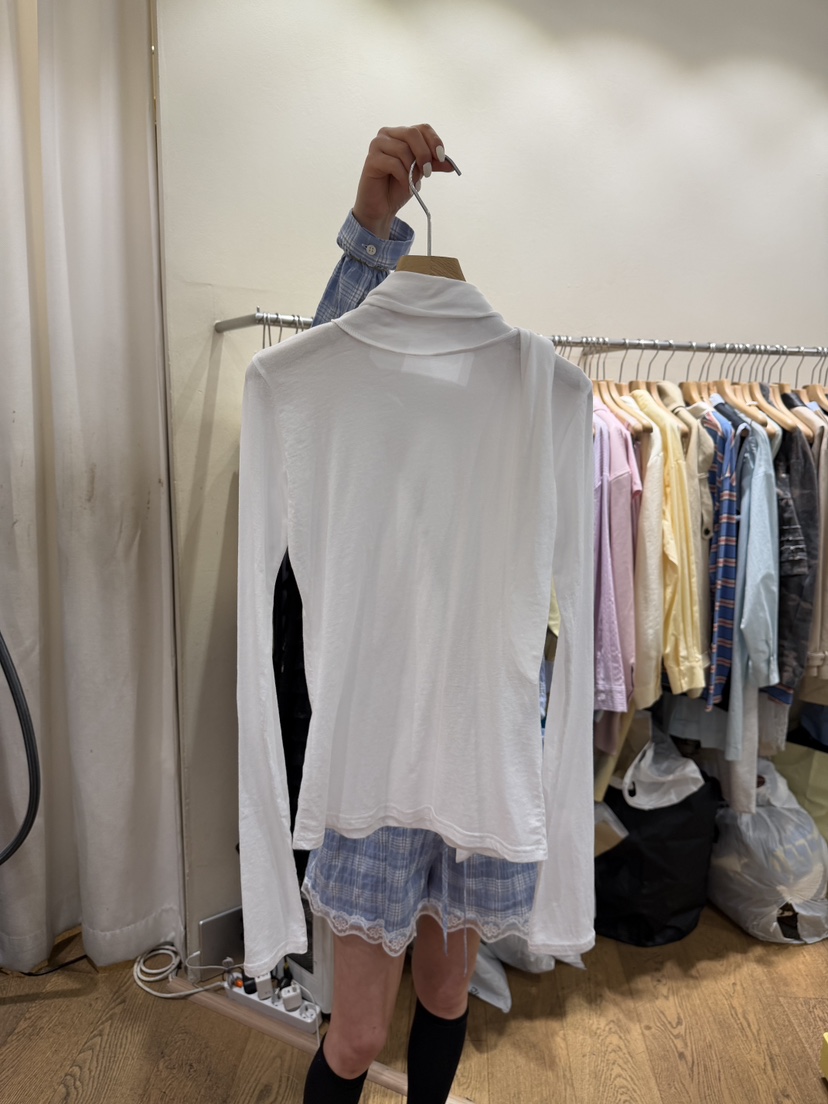 AUVERFIT韓國東大門直郵女裝新品熱賣推薦26春夏長袖T恤含圍巾AUVERFIT長袖T恤