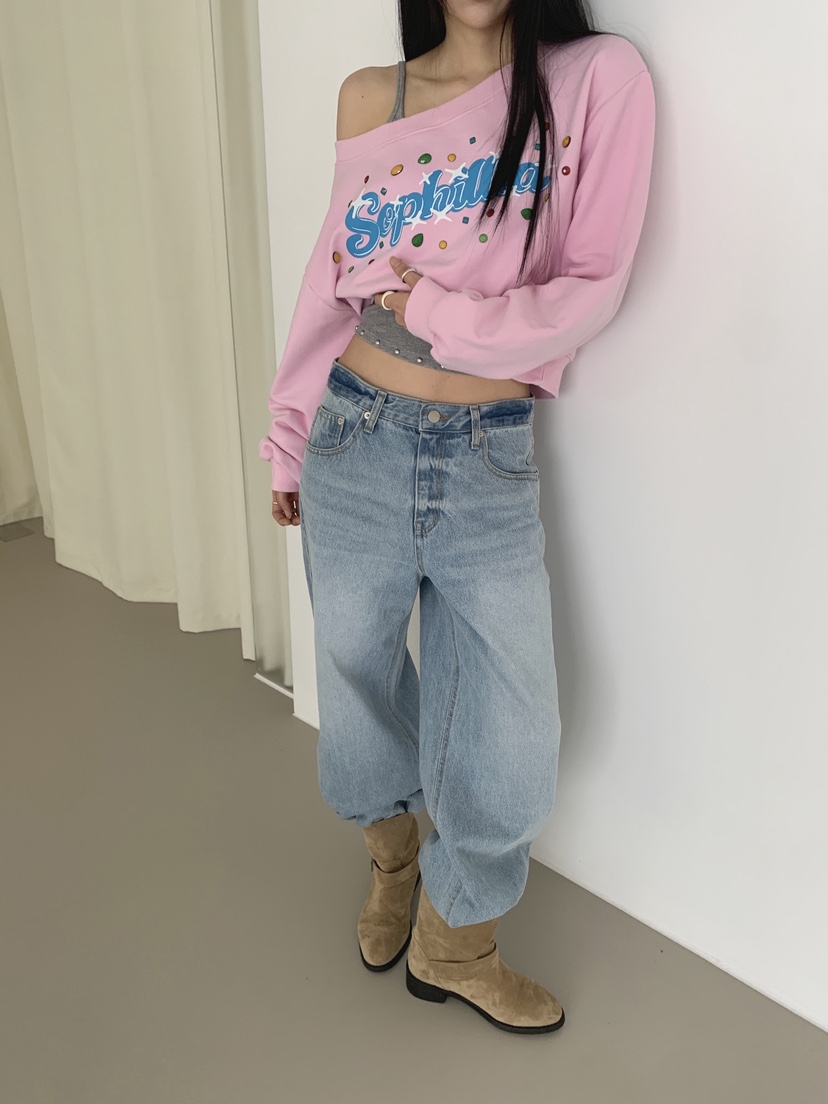 MABE韓國東大門直郵女士新品推薦時尚人氣休閑熱賣牛仔褲MABE牛仔褲