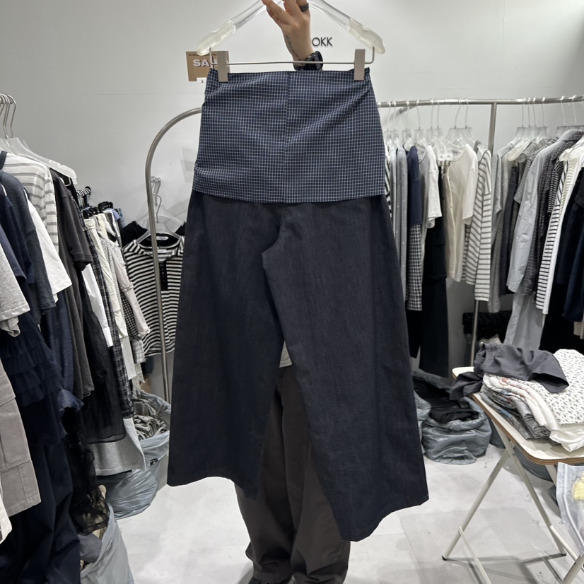 LOOKK/MIMME韓國代購女裝新款熱賣推薦休閑褲可拆卸圍巾LOOKK/MIMME休閑褲