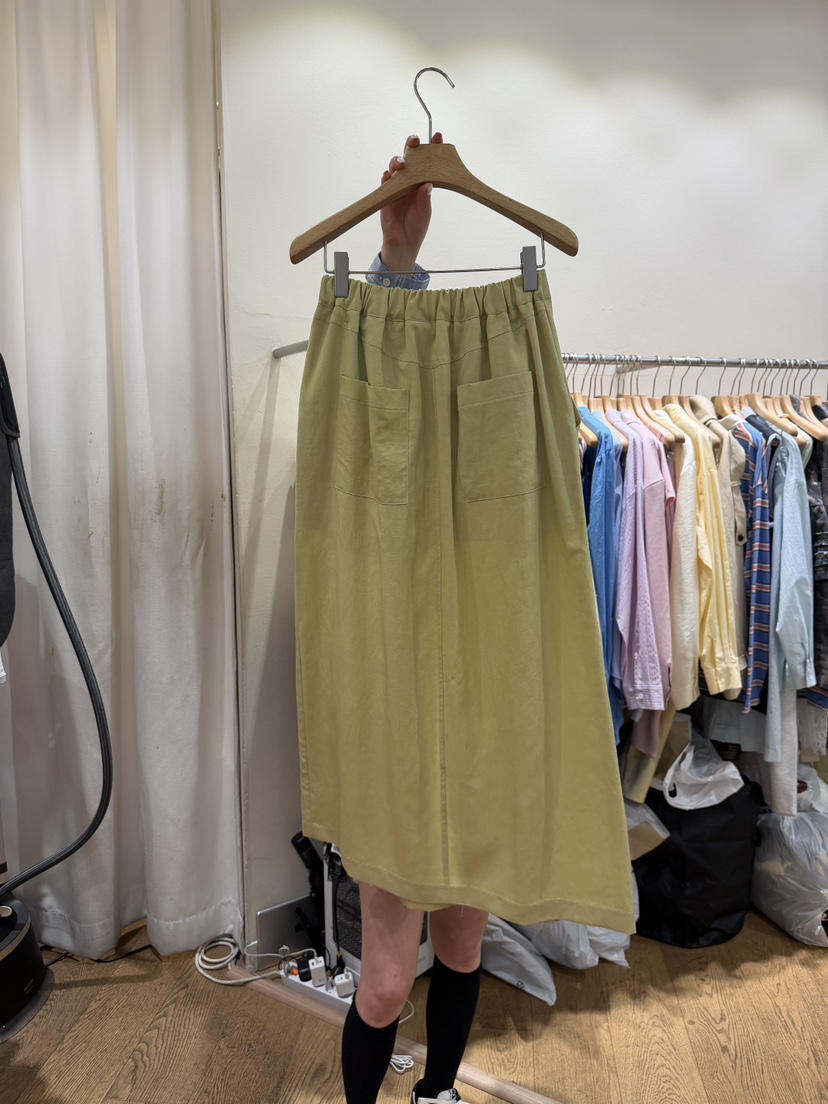 AUVERFIT韓國直郵實拍女士新品熱賣職業人氣推薦長裙亞麻布AUVERFIT長裙