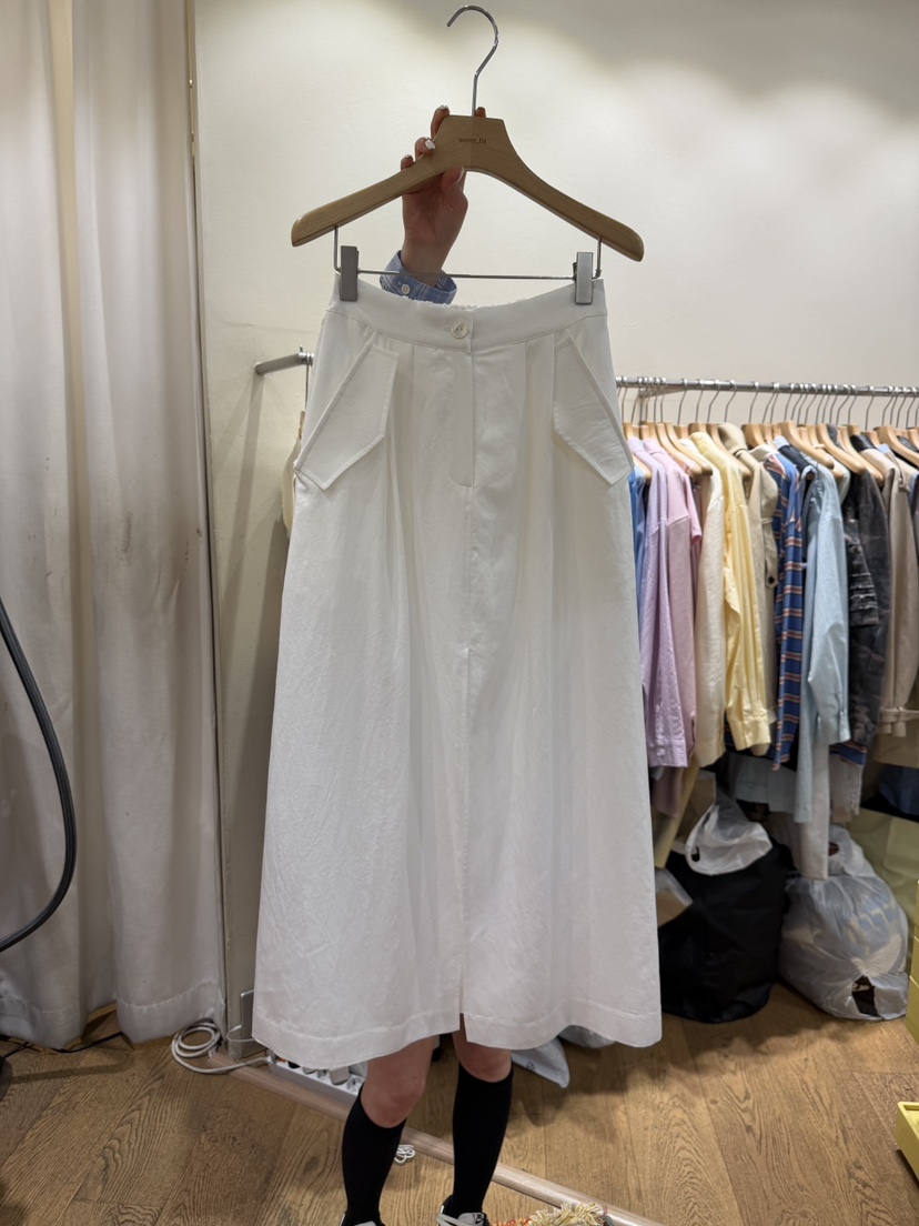 AUVERFIT韓國直郵實拍女士新品熱賣職業人氣推薦長裙亞麻布AUVERFIT長裙圖色2