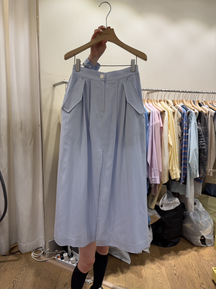 AUVERFIT韓國直郵實拍女士新品熱賣職業人氣推薦長裙亞麻布AUVERFIT長裙圖色3