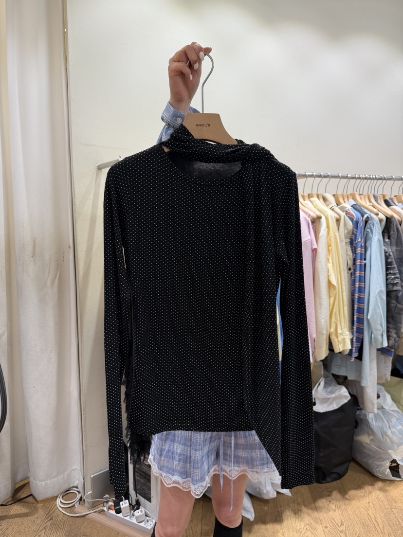 AUVERFIT韓國直郵女士新品熱賣人氣時尚襯衫蕾絲衫含圍巾AUVERFIT襯衫/蕾絲衫