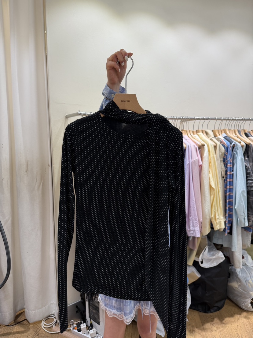 AUVERFIT韓國直郵女士新品熱賣人氣時尚襯衫蕾絲衫含圍巾AUVERFIT襯衫/蕾絲衫圖色2