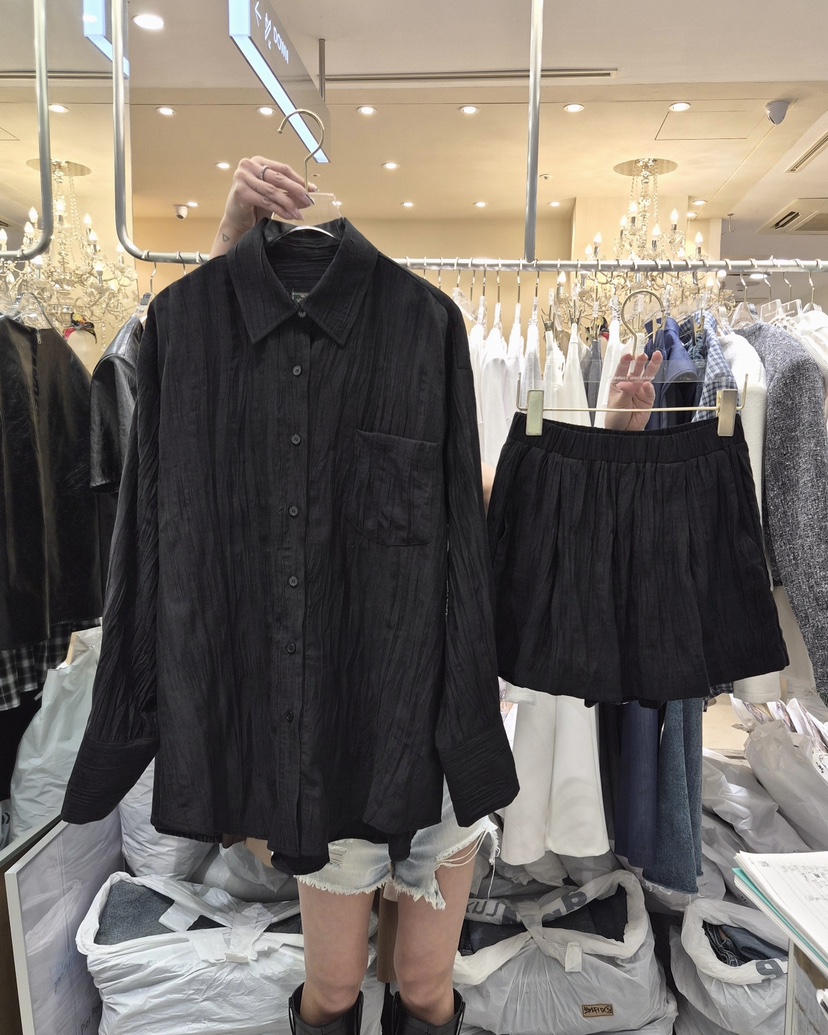 WORK SHOP韓國東大門直郵女裝新品熱賣休閑時尚人氣短褲Work_shop短褲