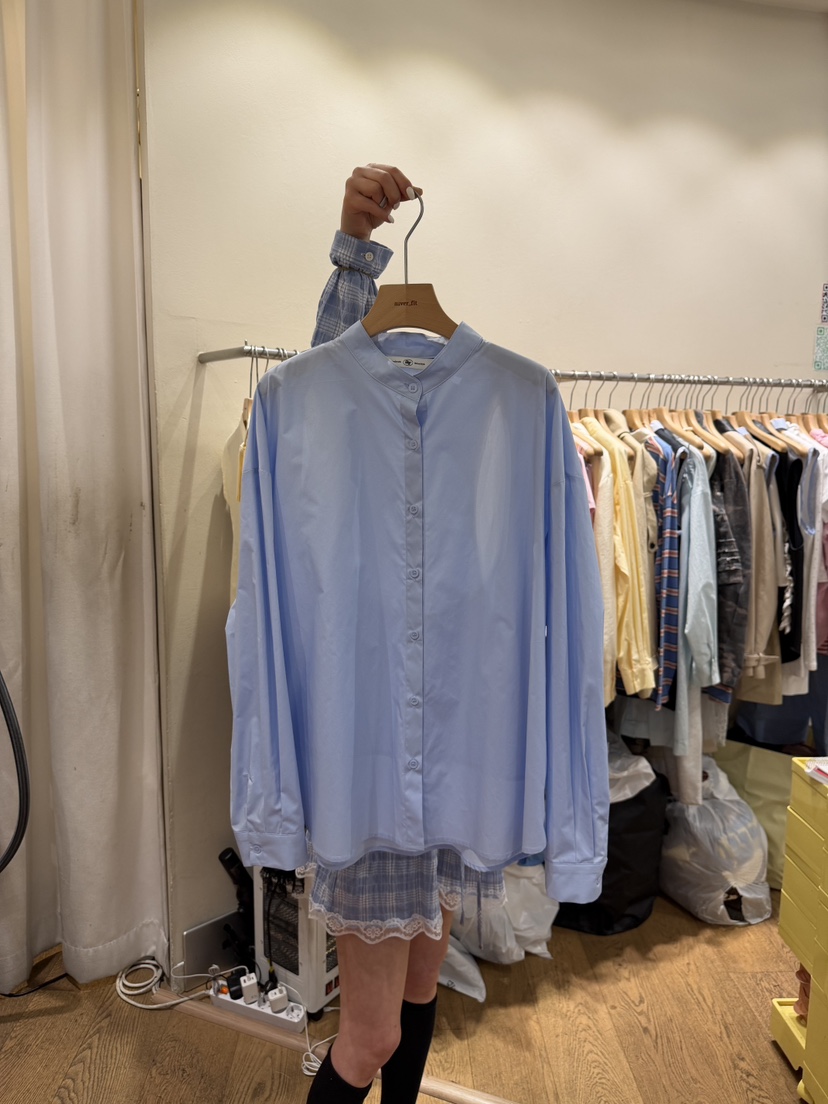 AUVERFIT韓國直郵實拍女士新品26春夏熱賣時尚襯衫蕾絲衫AUVERFIT襯衫/蕾絲衫圖色3