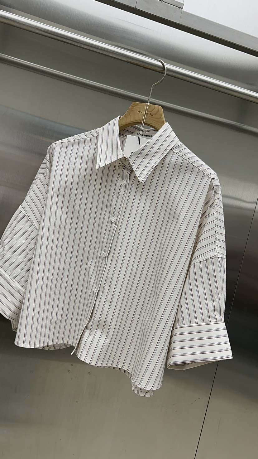 MYDRESS韓國直郵實拍女裝新品時尚休閑熱賣26春夏襯衫蕾絲衫MYDRESS襯衫/蕾絲衫