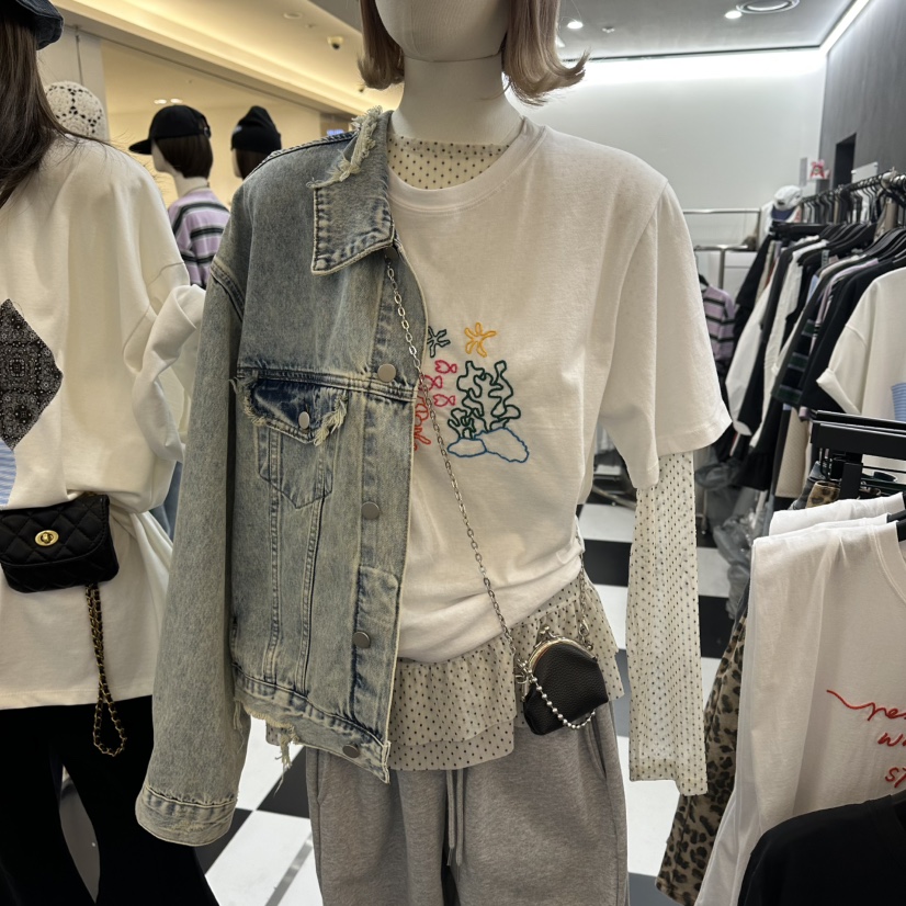 LADYBLACK/THE BLACK韓國東大門代購女士新款休閑26春夏T恤LADYBLACK/THE BLACKT恤