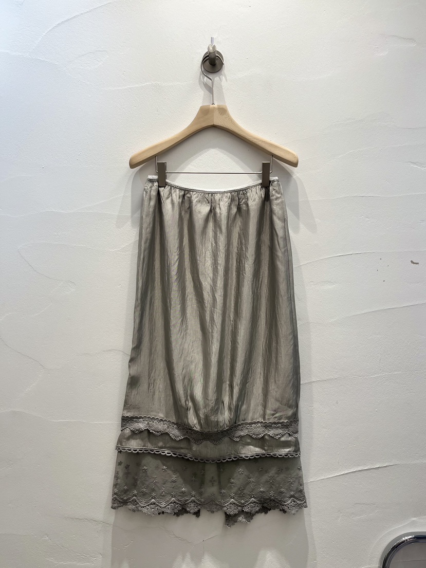 BROWN PAPER-S韓國直郵女裝新款職業半身裙中短裙復古蕾絲BROWN PAPER-S半身裙/中短裙圖色3