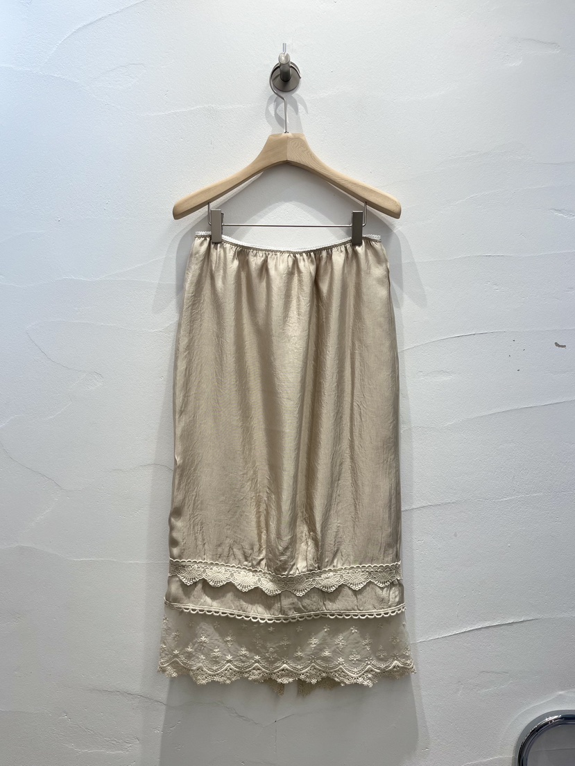 BROWN PAPER-S韓國直郵女裝新款職業半身裙中短裙復古蕾絲BROWN PAPER-S半身裙/中短裙圖色4