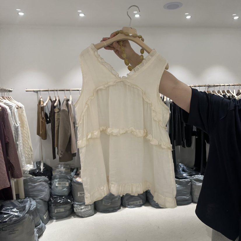 CONNAUGHT/DAILYJUD韓國直郵實拍女裝新品26春夏吊帶背心亞麻CONNAUGHT/DAILYJUD吊帶/背心