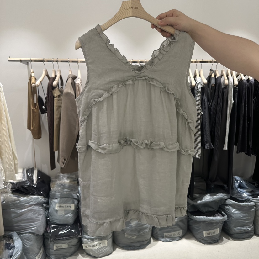 CONNAUGHT/DAILYJUD韓國直郵實拍女裝新品26春夏吊帶背心亞麻CONNAUGHT/DAILYJUD吊帶/背心圖色2
