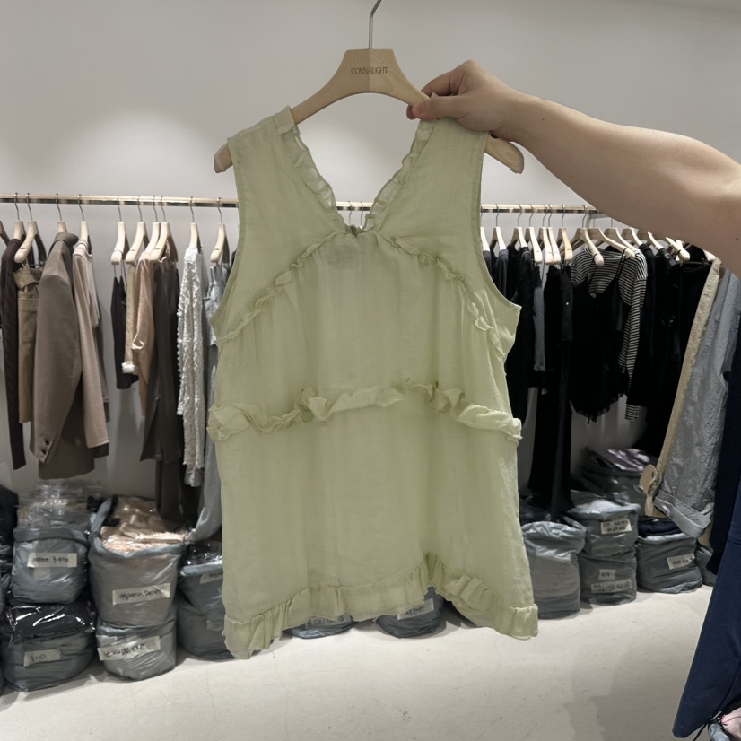 CONNAUGHT/DAILYJUD韓國直郵實拍女裝新品26春夏吊帶背心亞麻CONNAUGHT/DAILYJUD吊帶/背心圖色3
