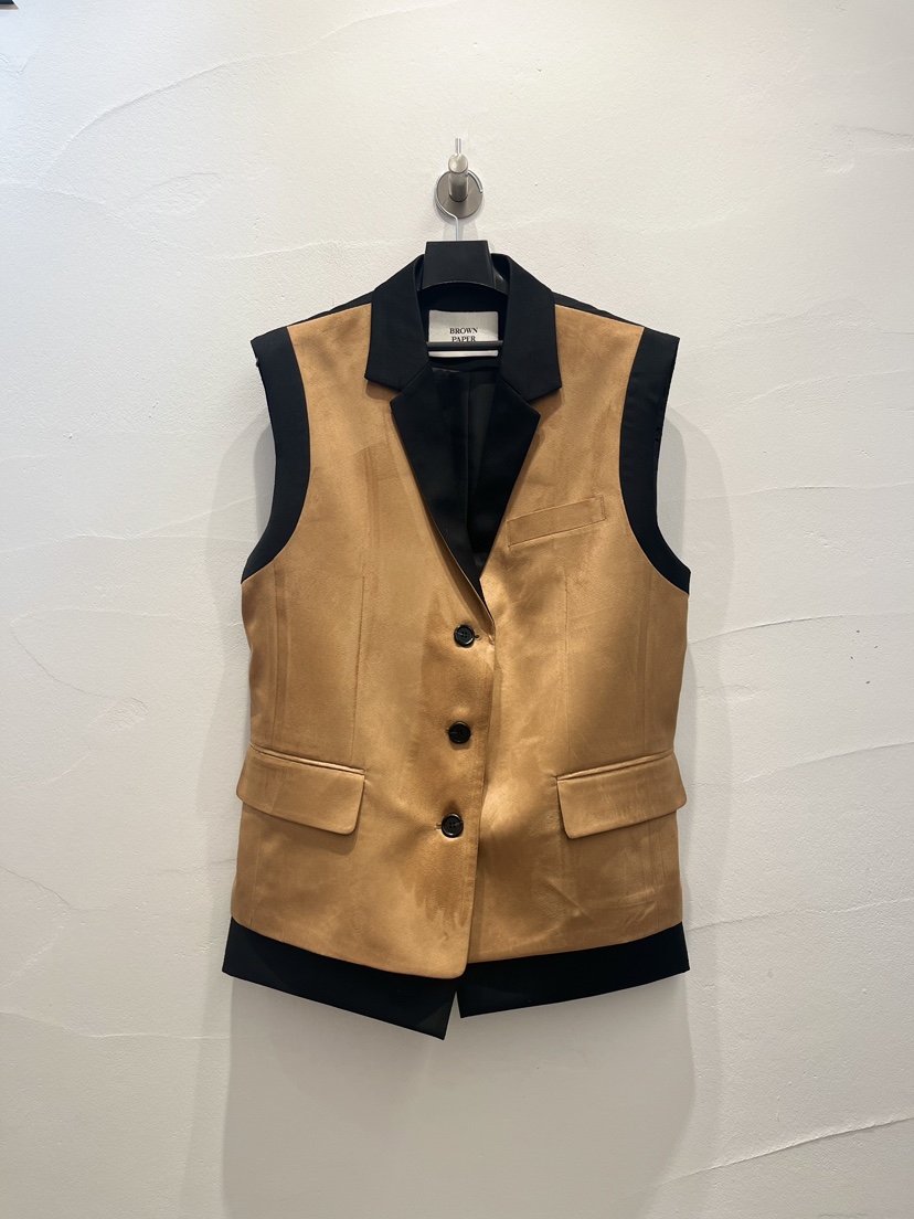 BROWN PAPER-S韓國直郵女裝新款休閑推薦時尚人氣熱賣馬甲BROWN PAPER-S馬甲圖色1