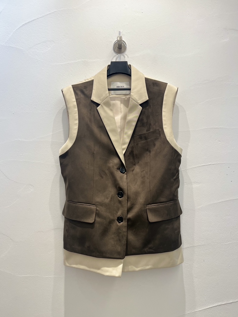 BROWN PAPER-S韓國直郵女裝新款休閑推薦時尚人氣熱賣馬甲BROWN PAPER-S馬甲圖色2