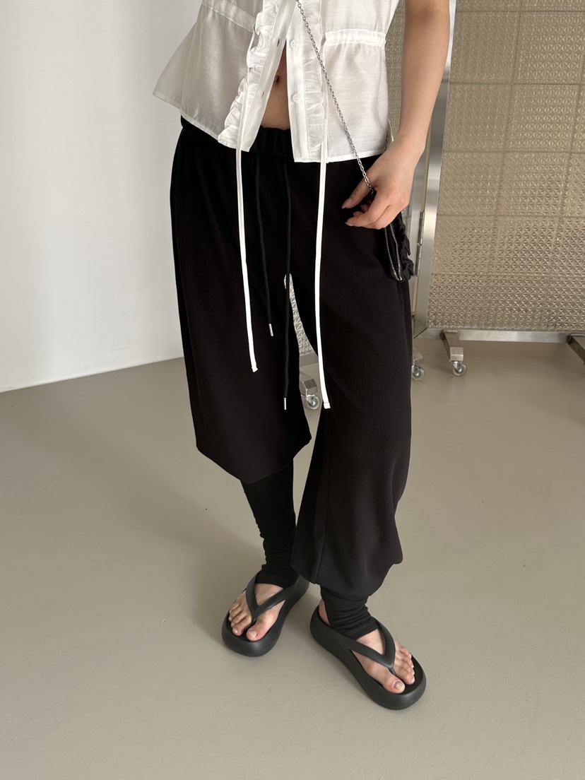 VIVE韓國直郵女士新品熱賣休閑人氣推薦26春夏休閑褲華夫格VIVE休閑褲