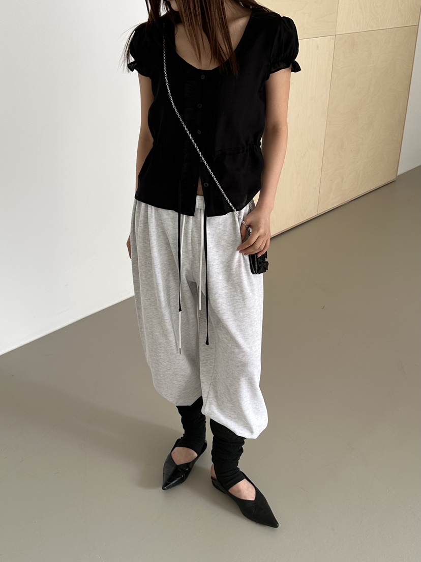 VIVE韓國直郵女士新品熱賣休閑人氣推薦26春夏休閑褲華夫格VIVE休閑褲