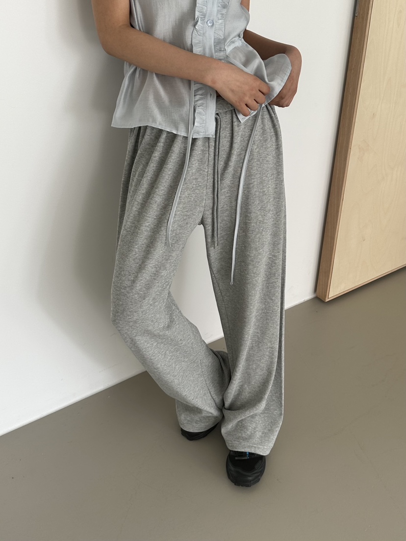 VIVE韓國直郵女士新品熱賣休閑人氣推薦26春夏休閑褲華夫格VIVE休閑褲