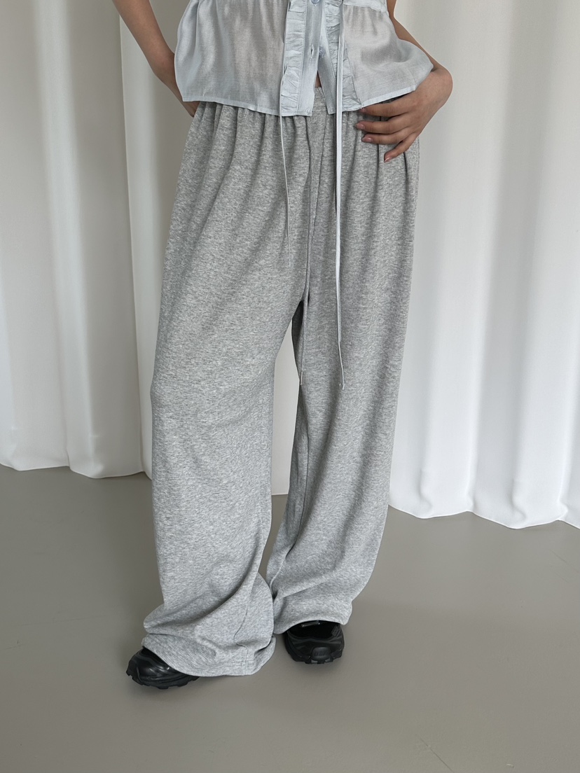 VIVE韓國直郵女士新品熱賣休閑人氣推薦26春夏休閑褲華夫格VIVE休閑褲