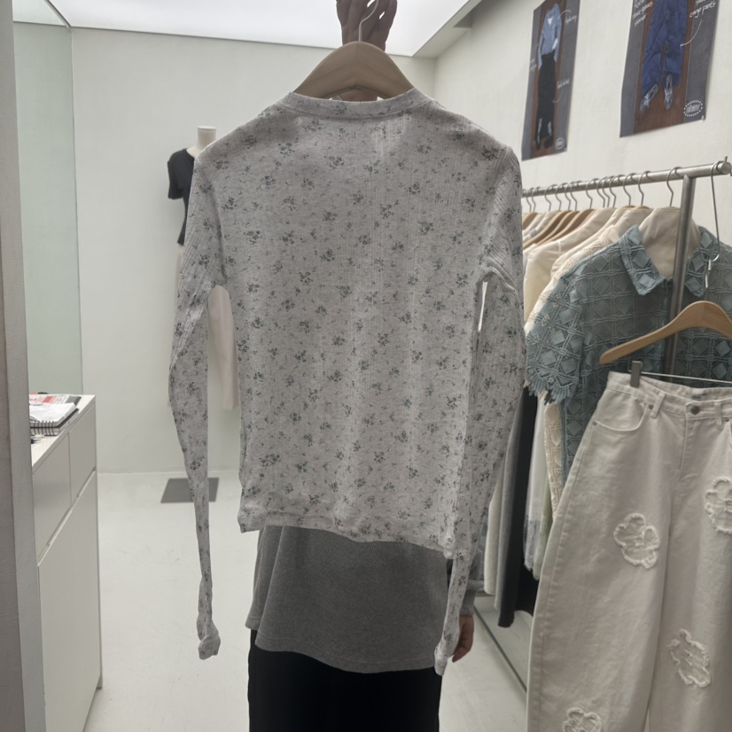 CHAV韓國直郵女裝新品26春夏推薦時尚休閑人氣職業長袖T恤CHAV長袖T恤