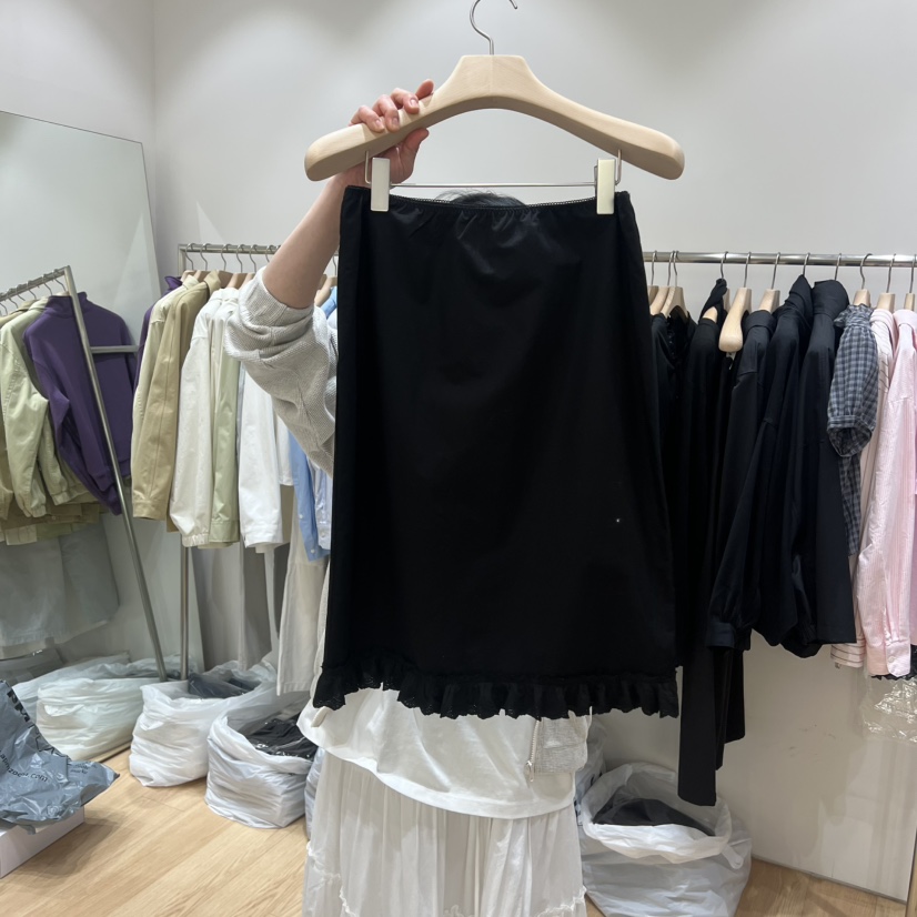 HAUS-A韓國直郵實拍女裝新品時尚推薦26春夏半身裙中短裙蕾絲HAUSWOMEN半身裙/中短裙圖色2