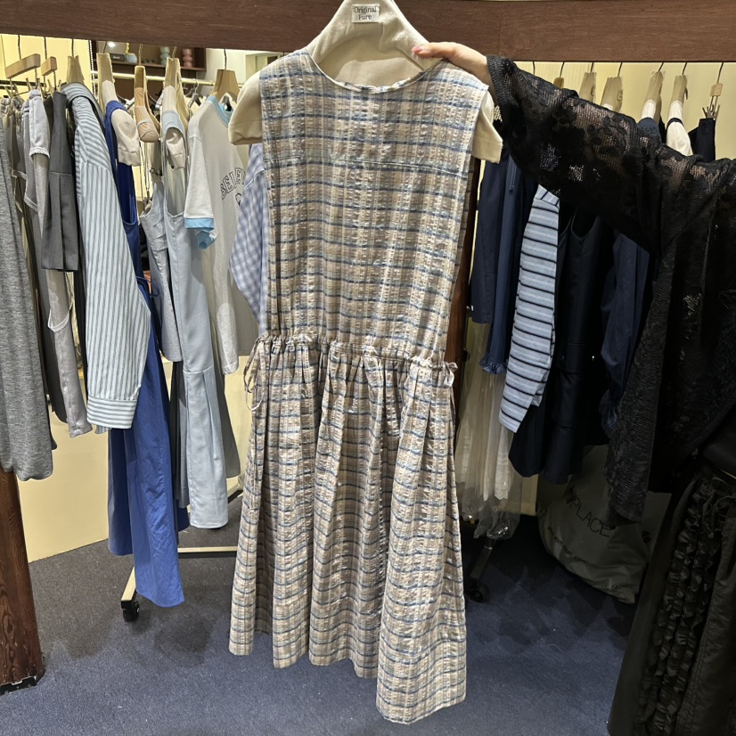 FURE韓國東大門代購女士新款熱賣職業推薦人氣連衣裙格紋FURE連衣裙圖色2