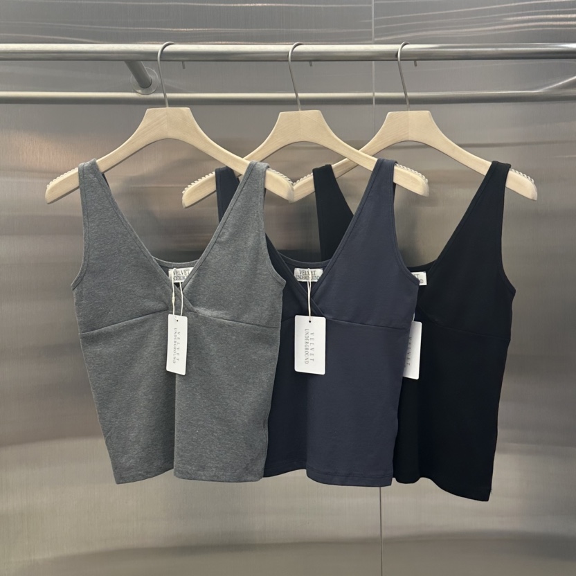 VELVET UNDERGROUND韓國東大門代購女裝新品26春夏吊帶背心VELVET UNDERGROUND吊帶/背心圖色3左三色