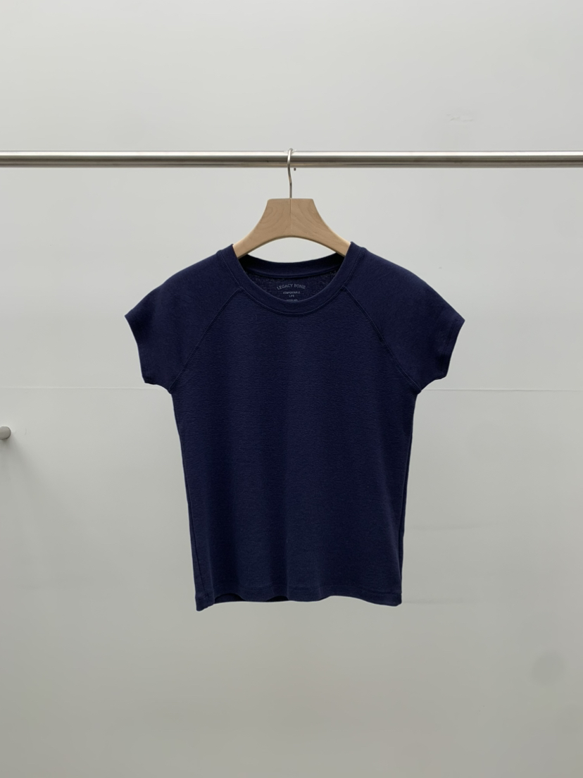 LEGACY BONE韓國直郵女士新款職業26春夏人氣休閑時尚T恤LEGACY BONET恤圖色4深藍色