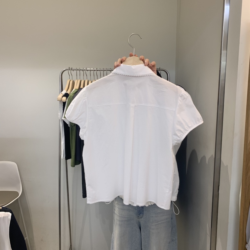 OUTRENE韓國直郵女裝新品熱賣26春夏推薦休閑職業襯衫蕾絲衫OUTRENE襯衫/蕾絲衫