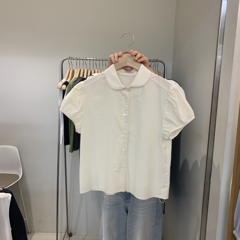 OUTRENE韓國直郵女裝新品熱賣26春夏推薦休閑職業襯衫蕾絲衫OUTRENE襯衫/蕾絲衫圖色2