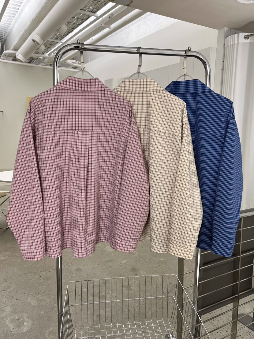 J CRANE-A韓國直郵女士新款職業熱賣時尚襯衫蕾絲衫格子J CRANE襯衫/蕾絲衫