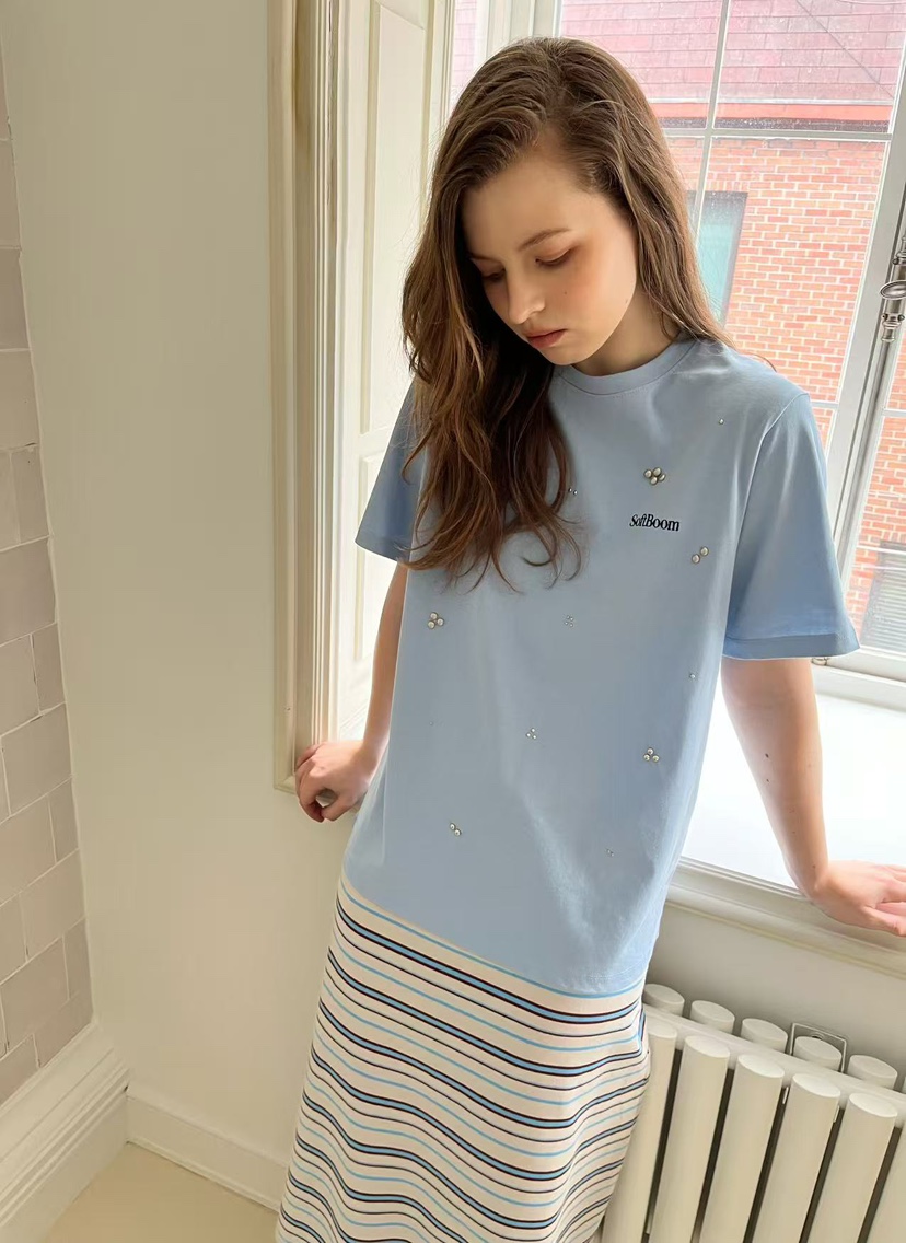 J CRANE-A韓國直郵女士新款熱賣推薦人氣休閑T恤不含配飾J CRANET恤