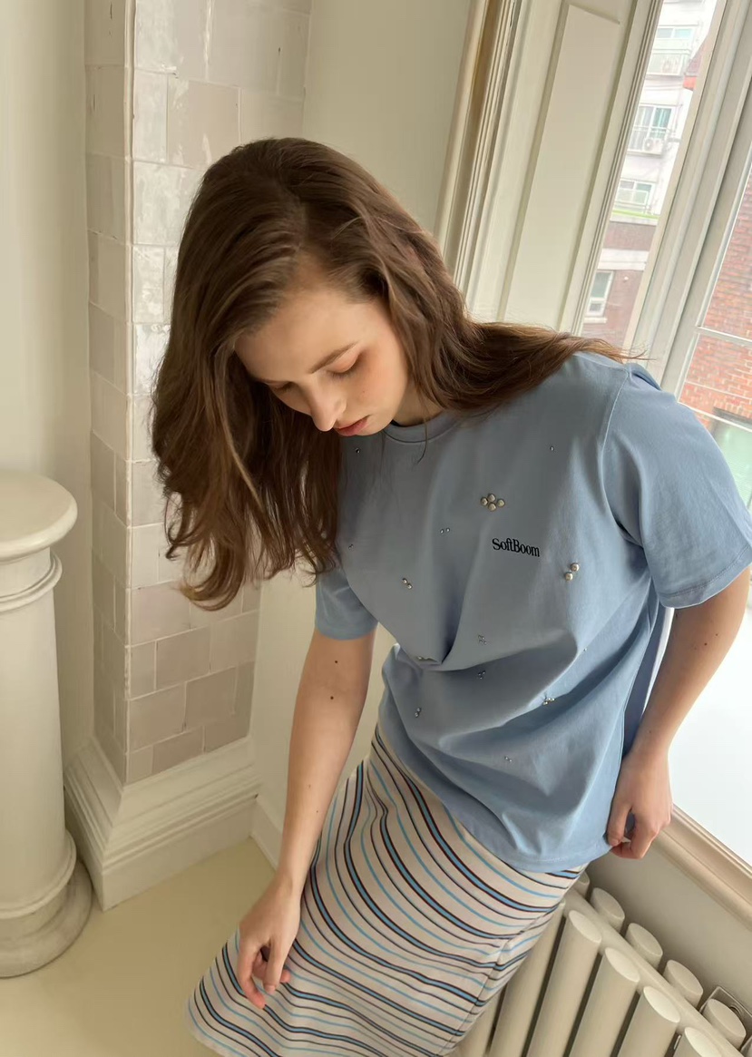 J CRANE-A韓國直郵女士新款熱賣推薦人氣休閑T恤不含配飾J CRANET恤