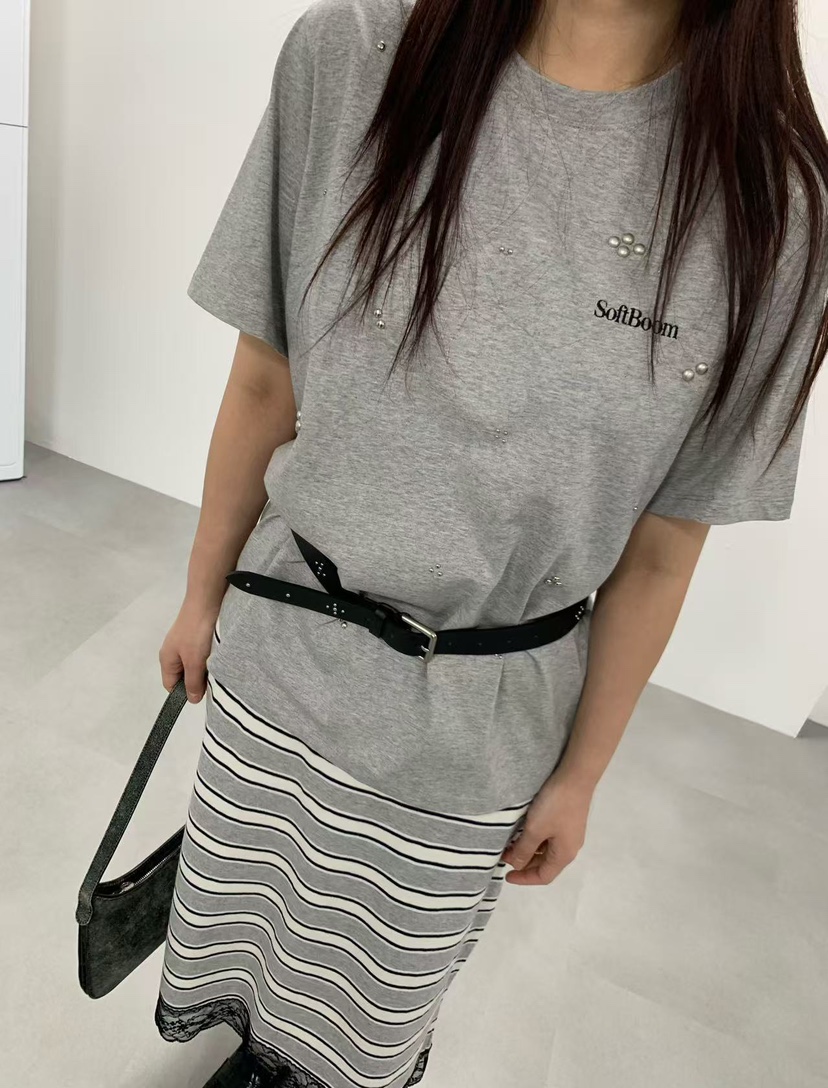 J CRANE-A韓國直郵女士新款熱賣推薦人氣休閑T恤不含配飾J CRANET恤