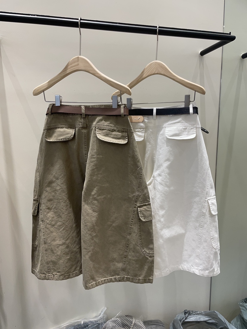 NEOUL韓國東大門直郵女裝新款熱賣人氣26春夏短褲不含腰帶NEOUL/ahin雙領標簽短褲