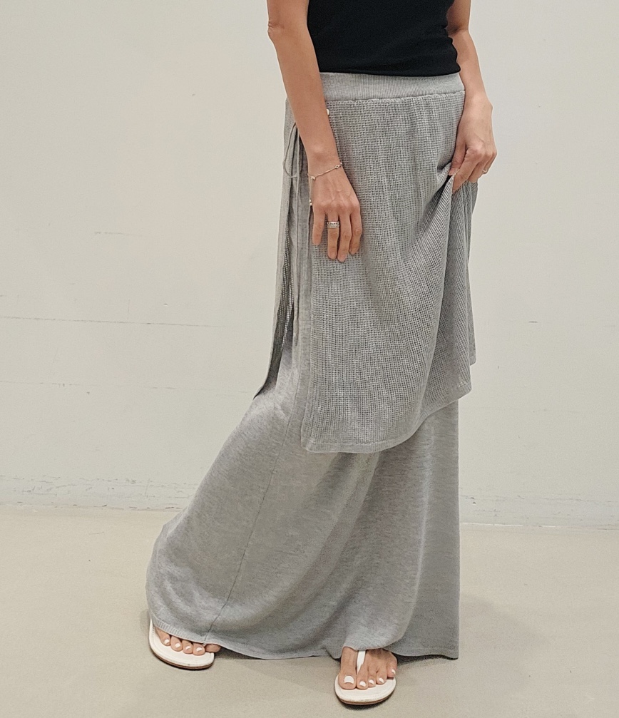 NEOUL韓國直郵女裝新款時尚熱賣人氣26春夏休閑職業長裙披肩NEOUL/ahin雙領標簽長裙