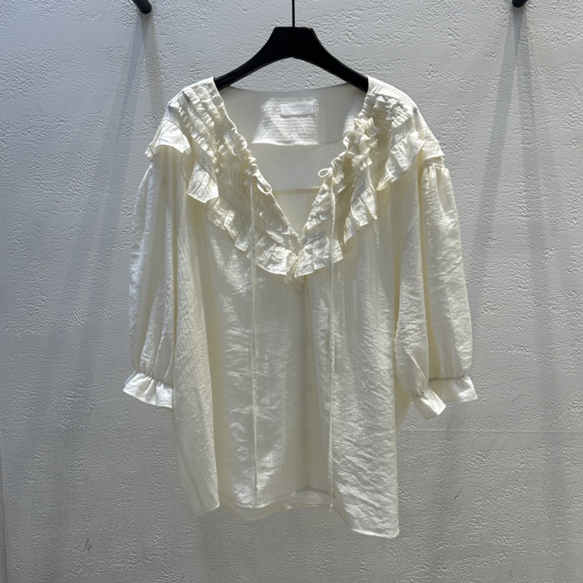 TRIPLE SEVEN韓國代購女裝新款推薦時尚職業人氣襯衫蕾絲衫TRIPLE SEVEN襯衫/蕾絲衫圖色1