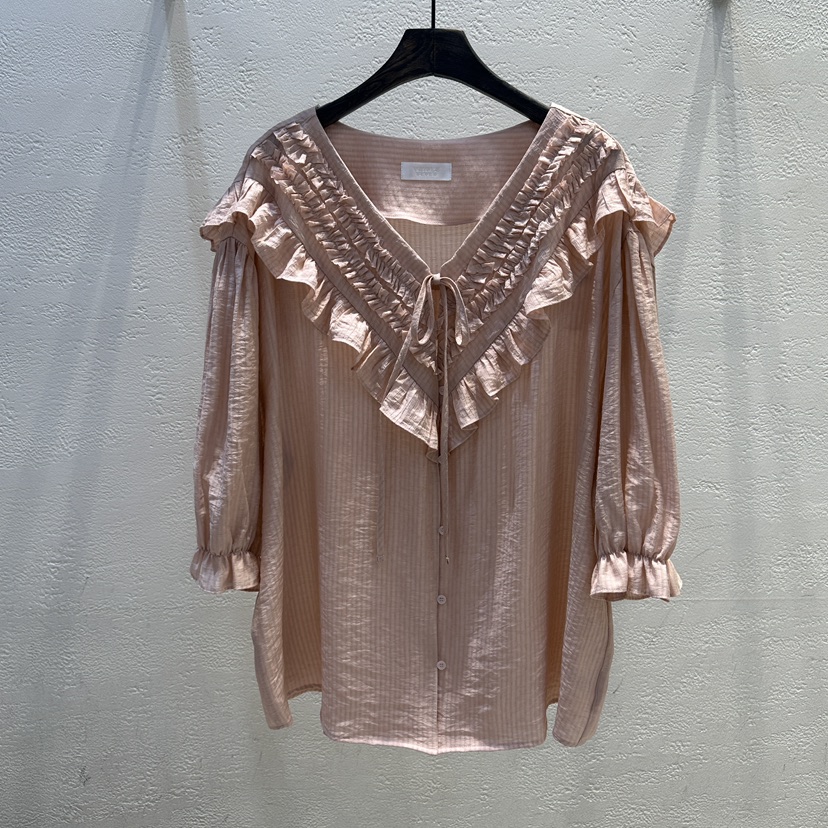 TRIPLE SEVEN韓國代購女裝新款推薦時尚職業人氣襯衫蕾絲衫TRIPLE SEVEN襯衫/蕾絲衫圖色2