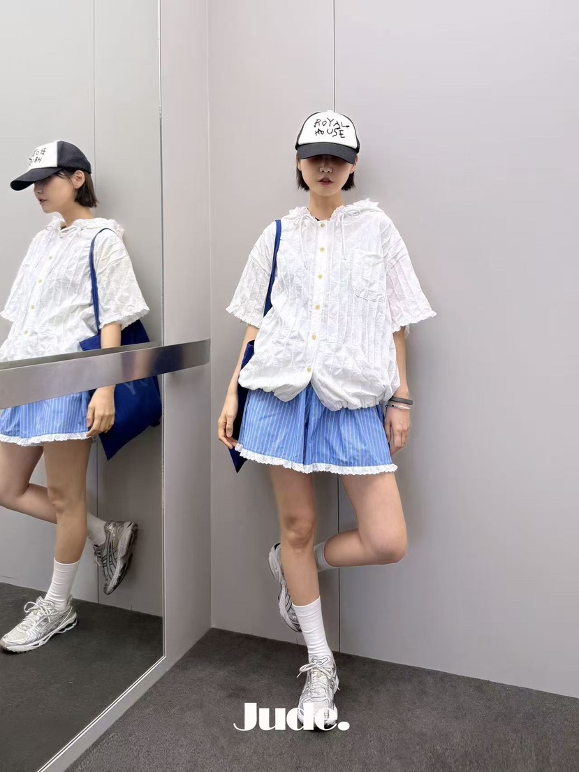 HEYJUDE韓國代購女士新品時尚26春夏推薦休閑職業襯衫蕾絲衫HEYJUDE襯衫/蕾絲衫