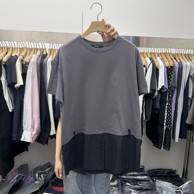 SPECIAL韓國代購女士新款26春夏休閑職業時尚推薦熱賣T恤SPECIALT恤圖色2