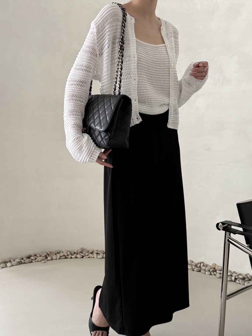 DEMAR韓國代購女士新品職業休閑推薦時尚人氣26春夏長裙修身DEMAR長裙