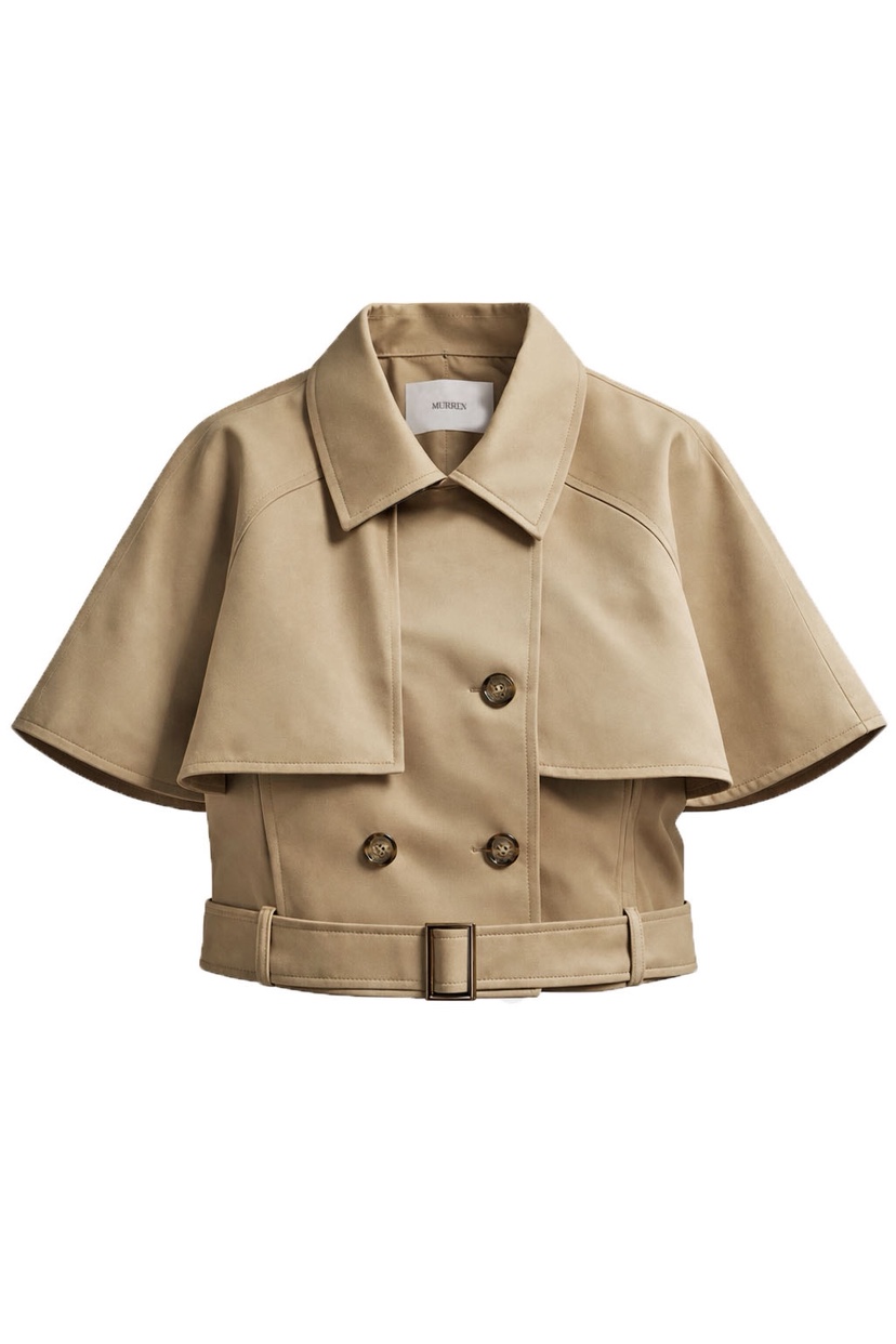 MURREN韓國直郵實拍女裝新款職業推薦人氣熱賣時尚夾克斗篷MURREN夾克圖色1